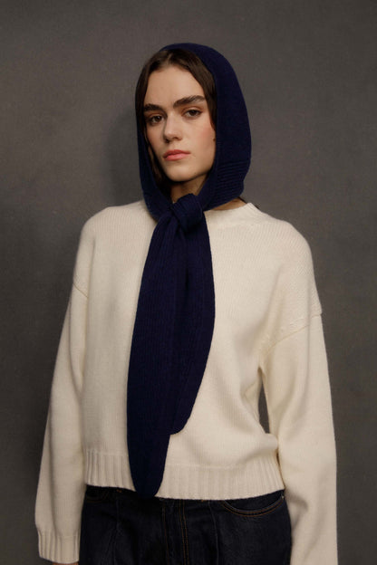 Hooded Cashmere Scarf - Cosmos
