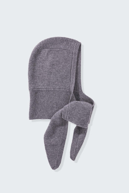 Hooded Cashmere Scarf - Derby Grey