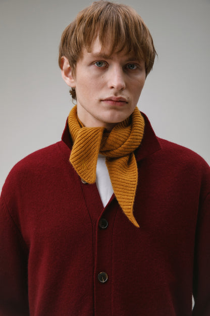 Knitted Cashmere Neck Tie - Amber Haze