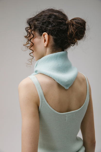 Knitted Cashmere Neck Tie - Jelly Mint