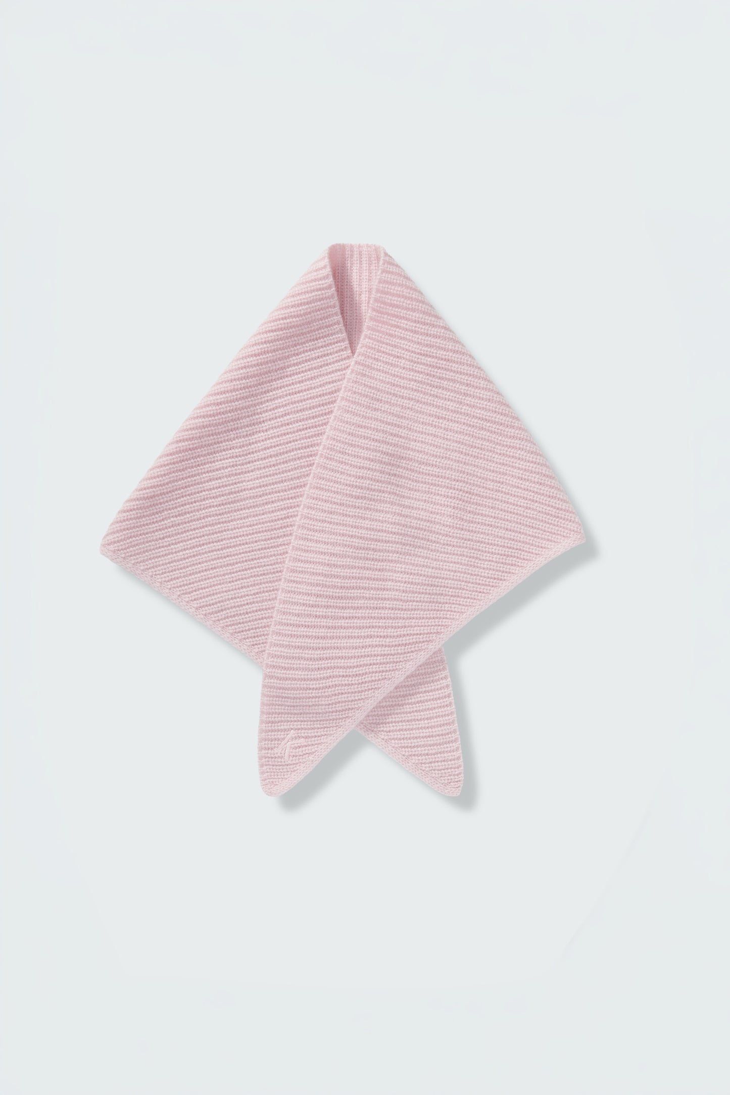 Knitted Cashmere Neck Tie - Pale Lilac