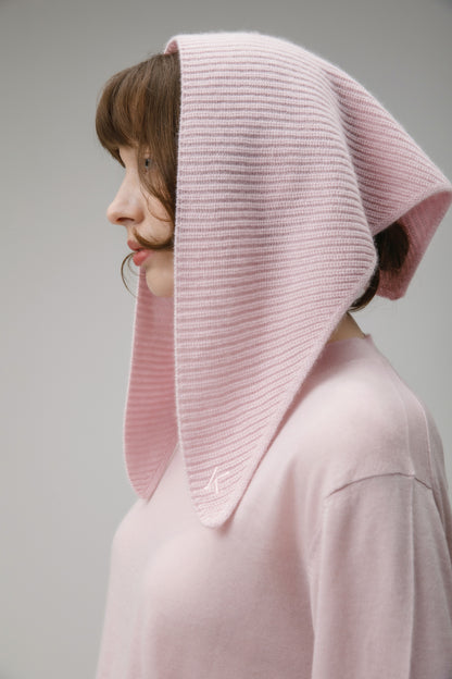Knitted Cashmere Neck Tie - Pale Lilac