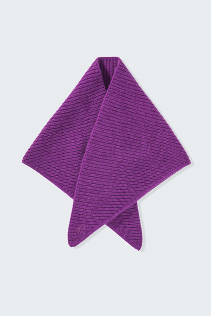 Knitted Cashmere Neck Tie - Thistle Purple