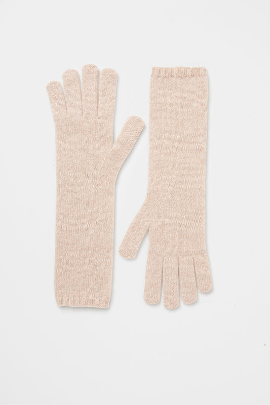 Long Cashmere Gloves - Vicuna