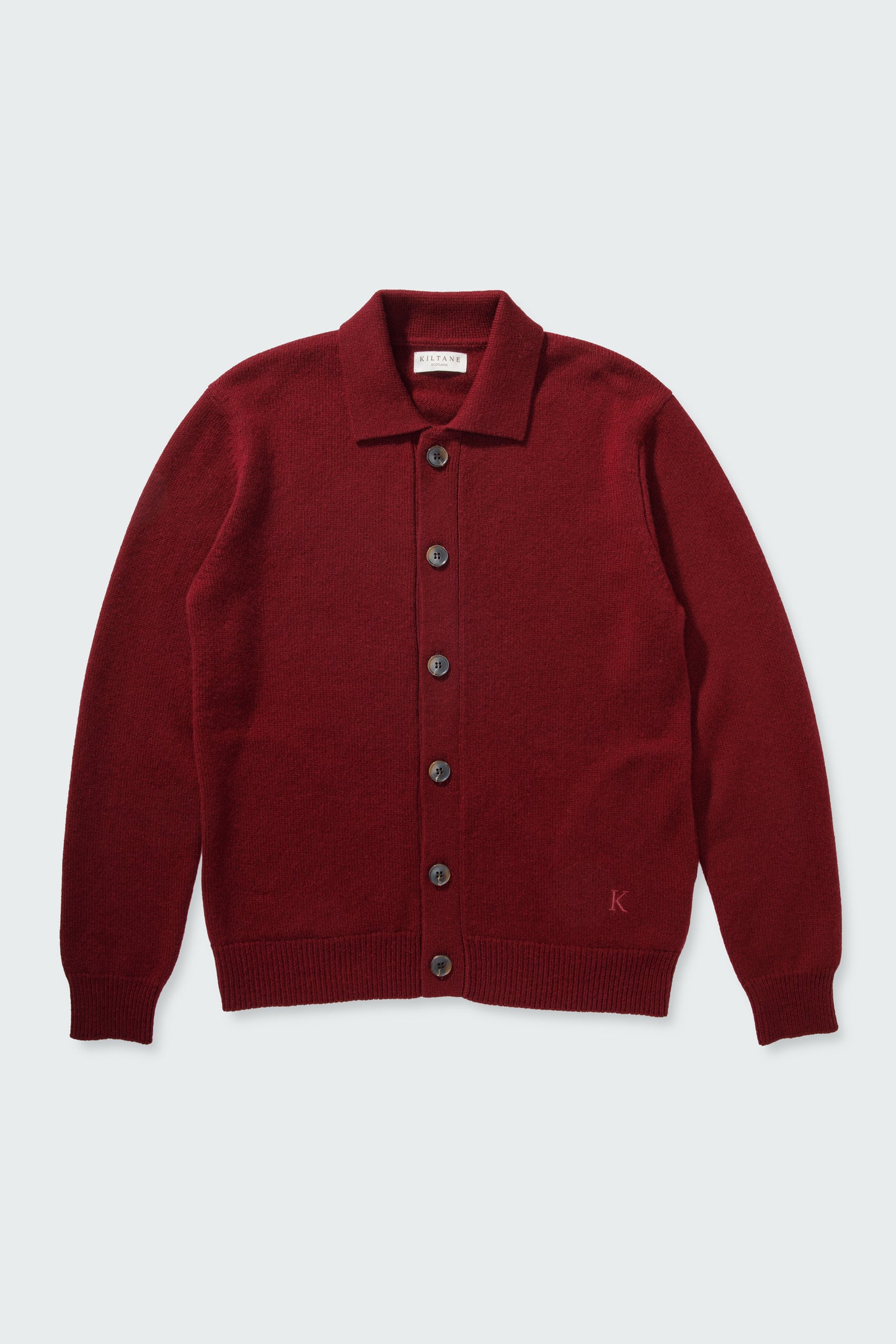 Unisex Baseball Cashmere Jacket - Burgundy