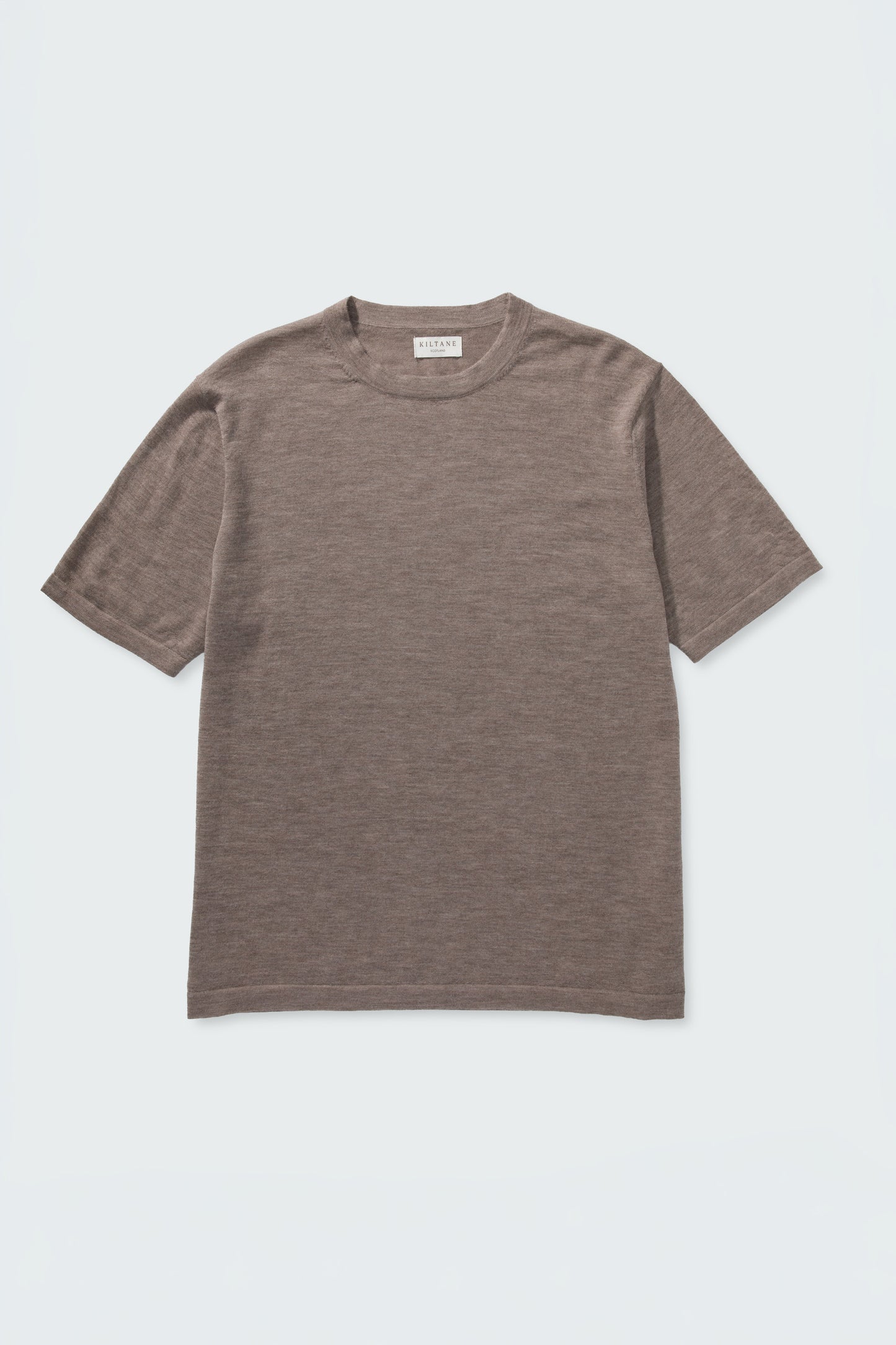 Unisex Boxy Cashmere T-Shirt - Taupe