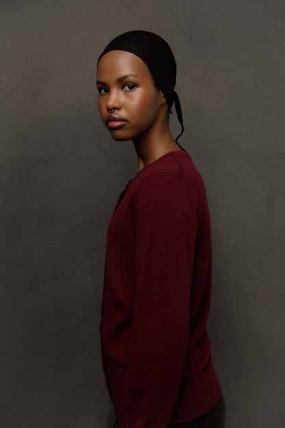 Women’s Morningside Cashmere Cardigan - Burgundy