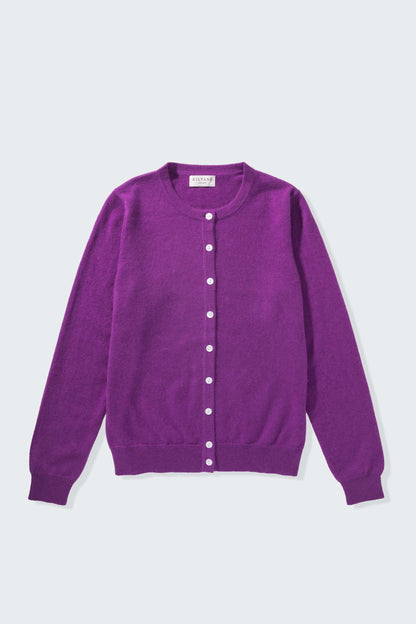 Women’s Morningside Cashmere Cardigan - Thistle Purple
