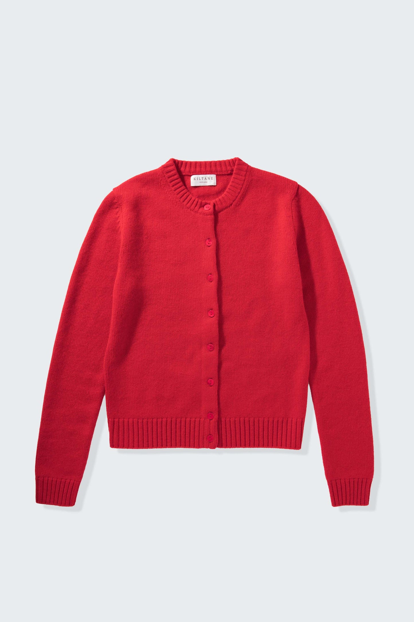 Women’s New Town Cashmere Long Sleeve Cardigan - Red