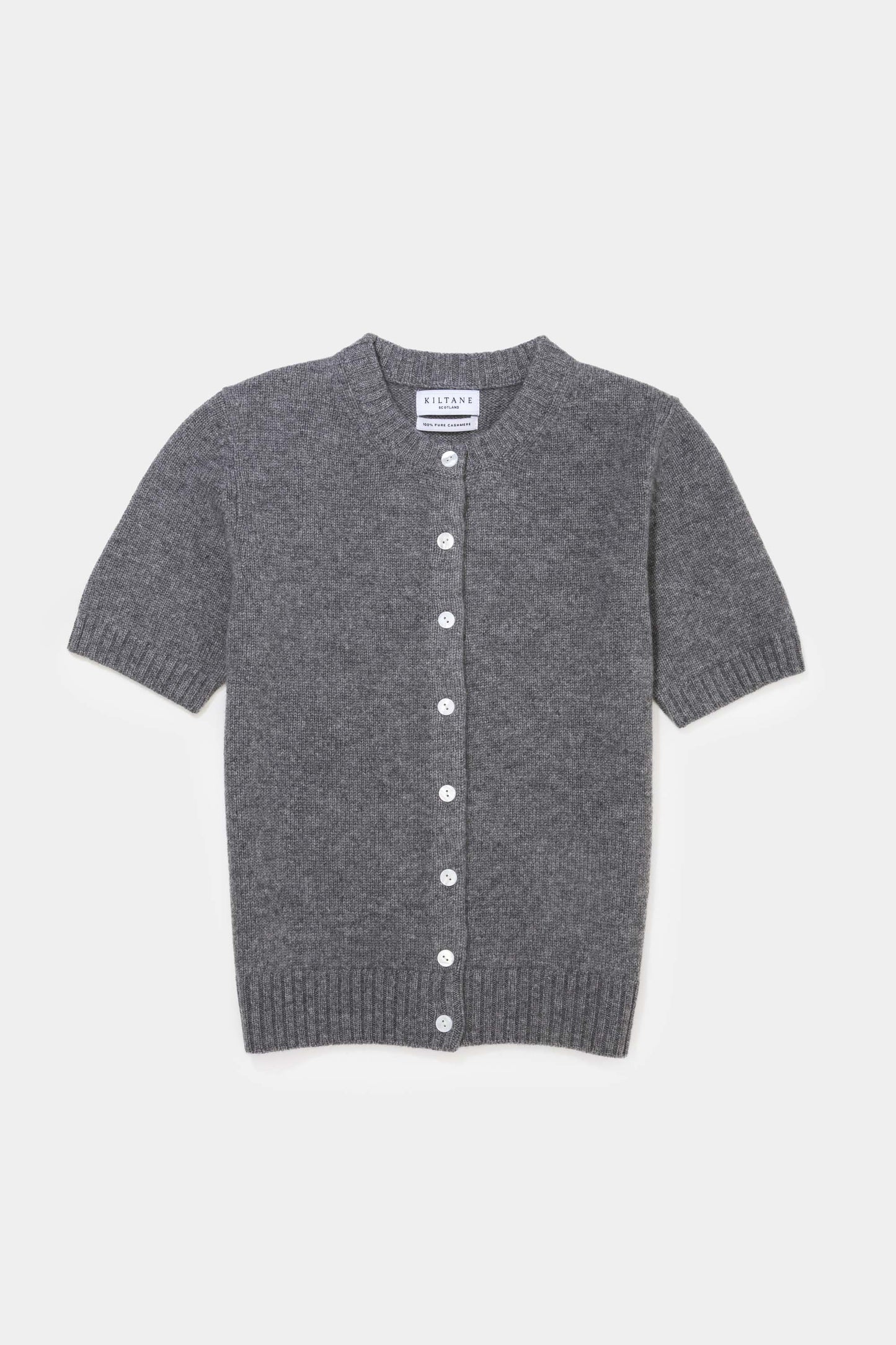 New Town Cashmere Cardigan - Derby Grey