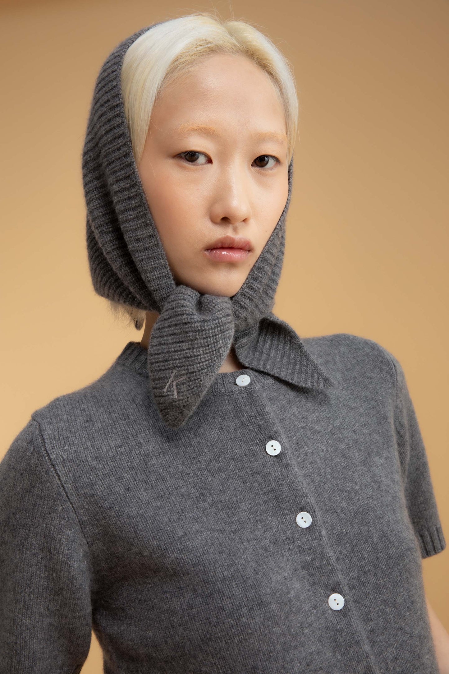 New Town Cashmere Cardigan - Derby Grey