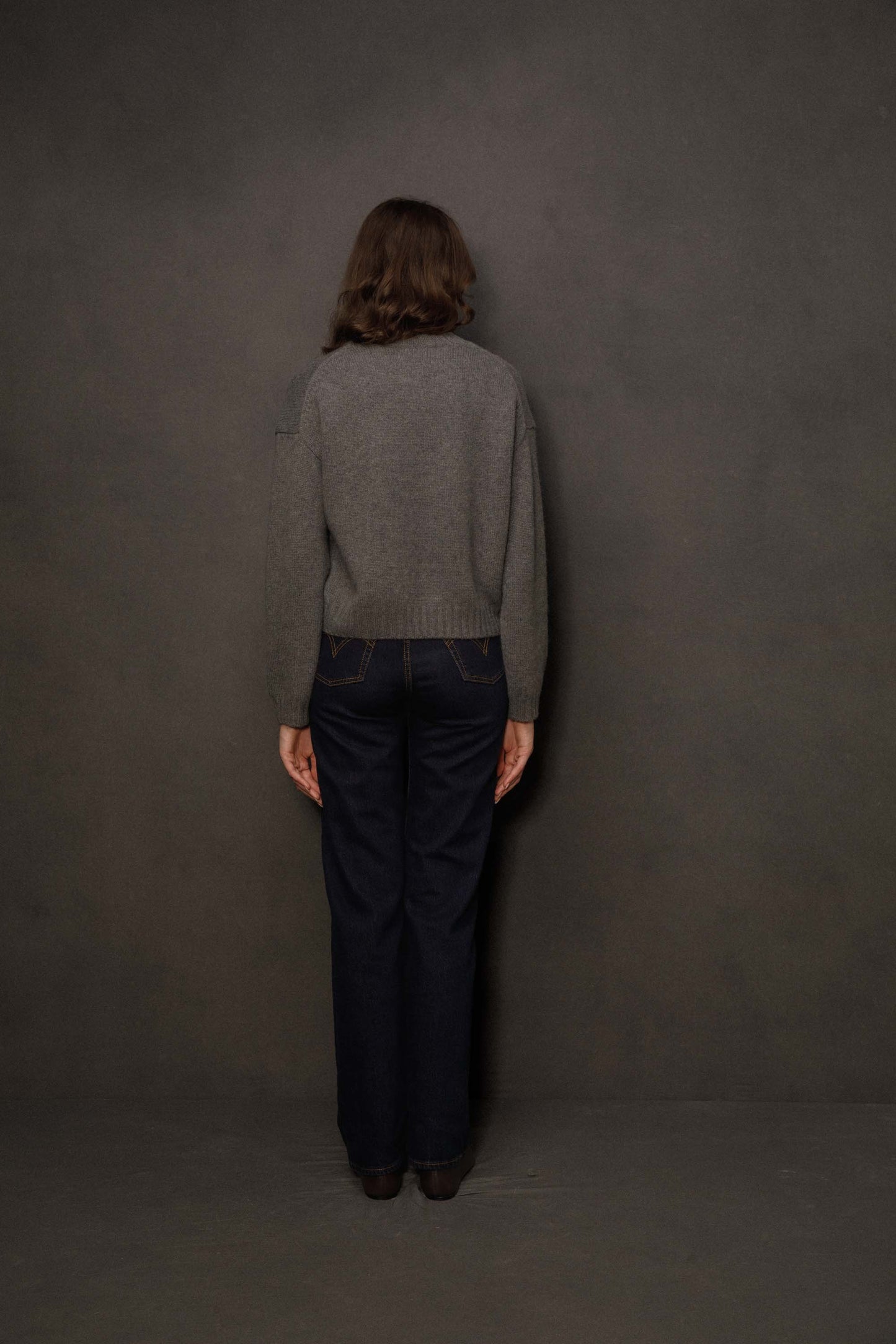 Women’s Raeburn Boxy Cashmere Crew Neck Jumper - Grey