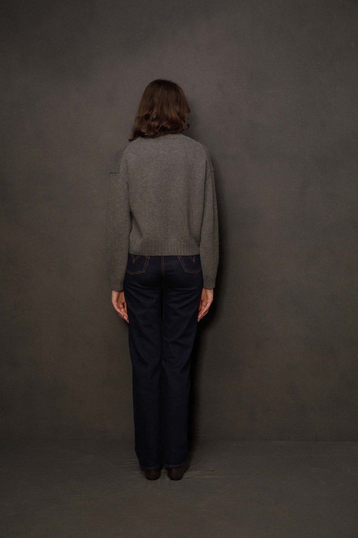 Women’s Raeburn Boxy Cashmere Crew Neck Jumper - Grey