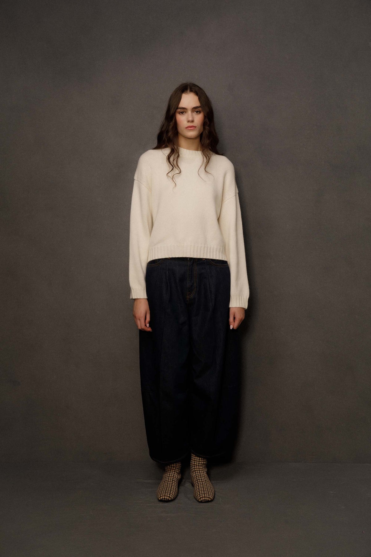 Women’s Raeburn Boxy Cashmere Crew Neck Jumper - Off White