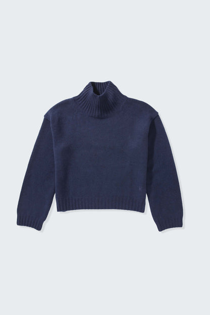 Women’s Raeburn Cashmere Funnel Neck Jumper - Navy