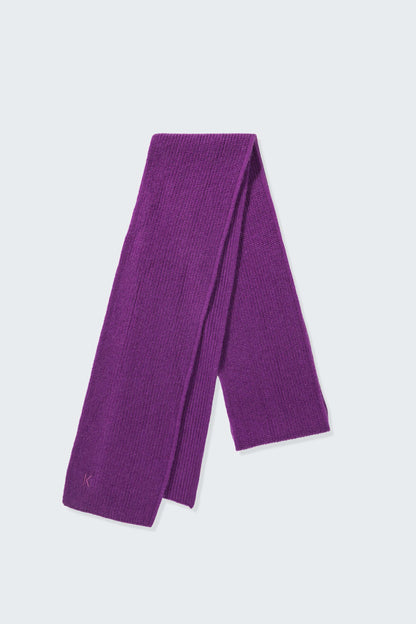 Skinny Cashmere Scarf - Thistle Purple