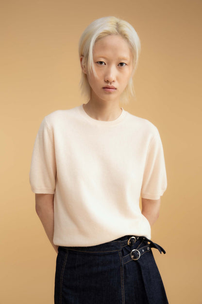 Stockbridge Cashmere T-shirt - Cream