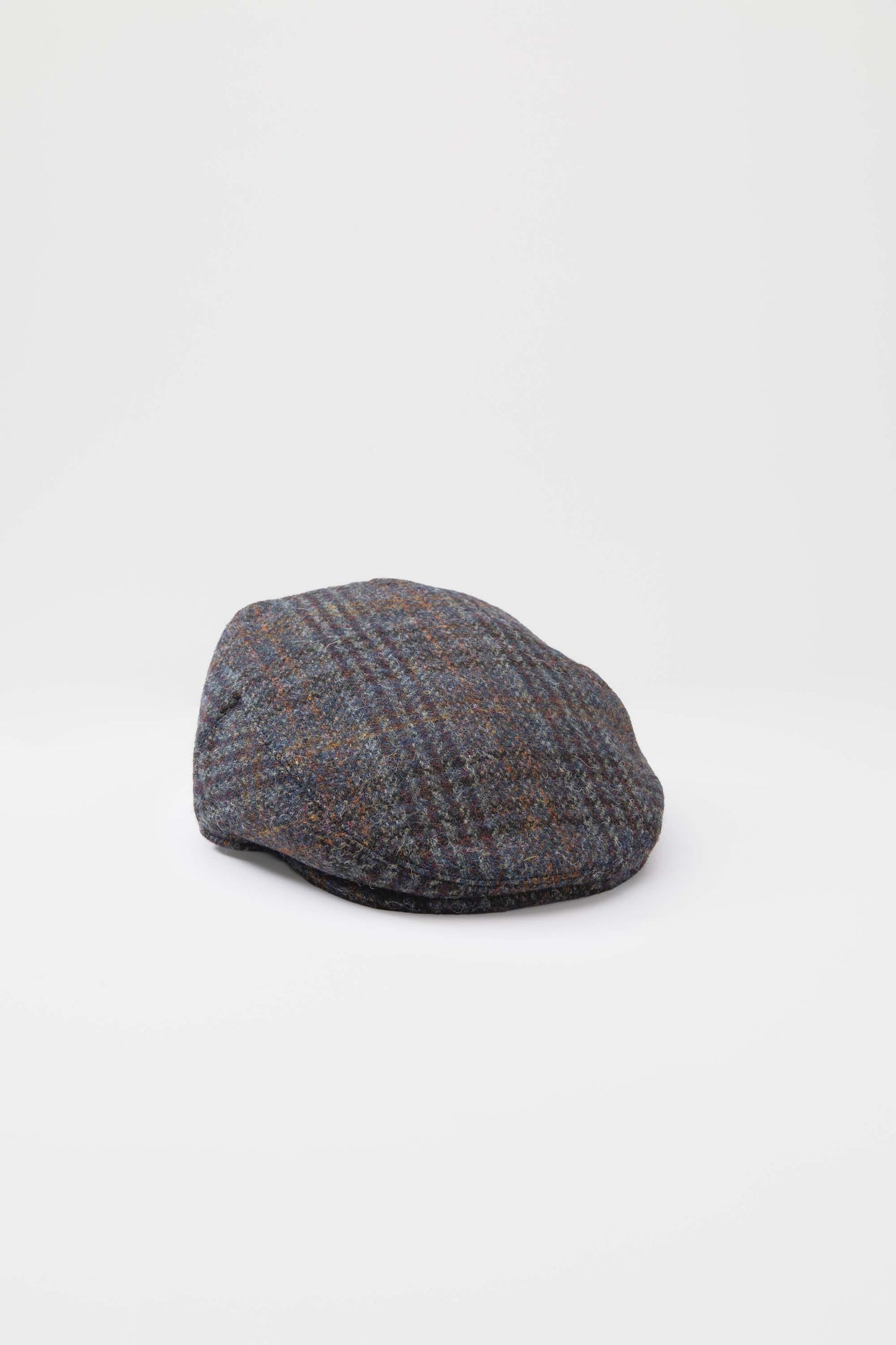 Harris Tweed Stornoway Cap - Blue Country Check