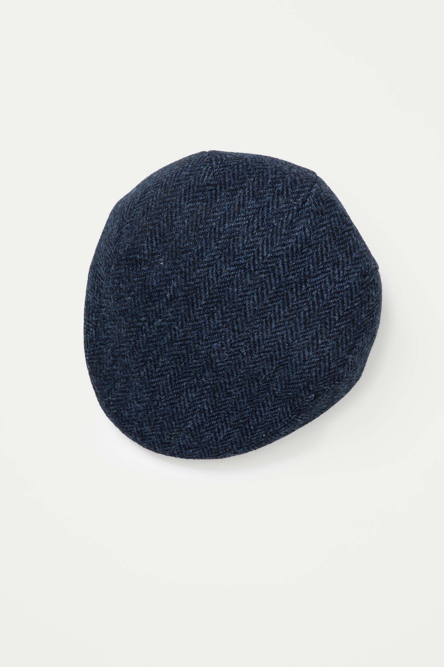 Harris Tweed Stornoway Cap - Dark Navy Herringbone