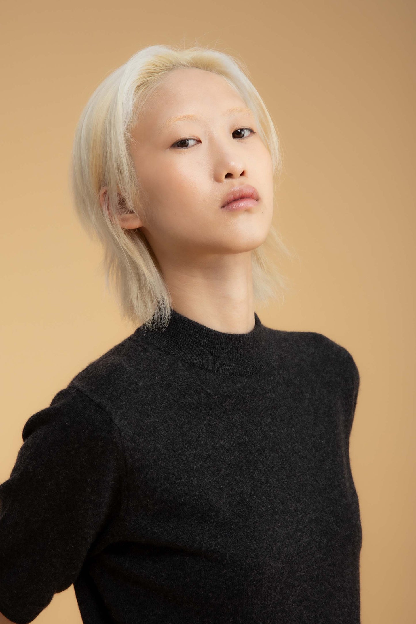 Trinity Cashmere T shirt - Charcoal