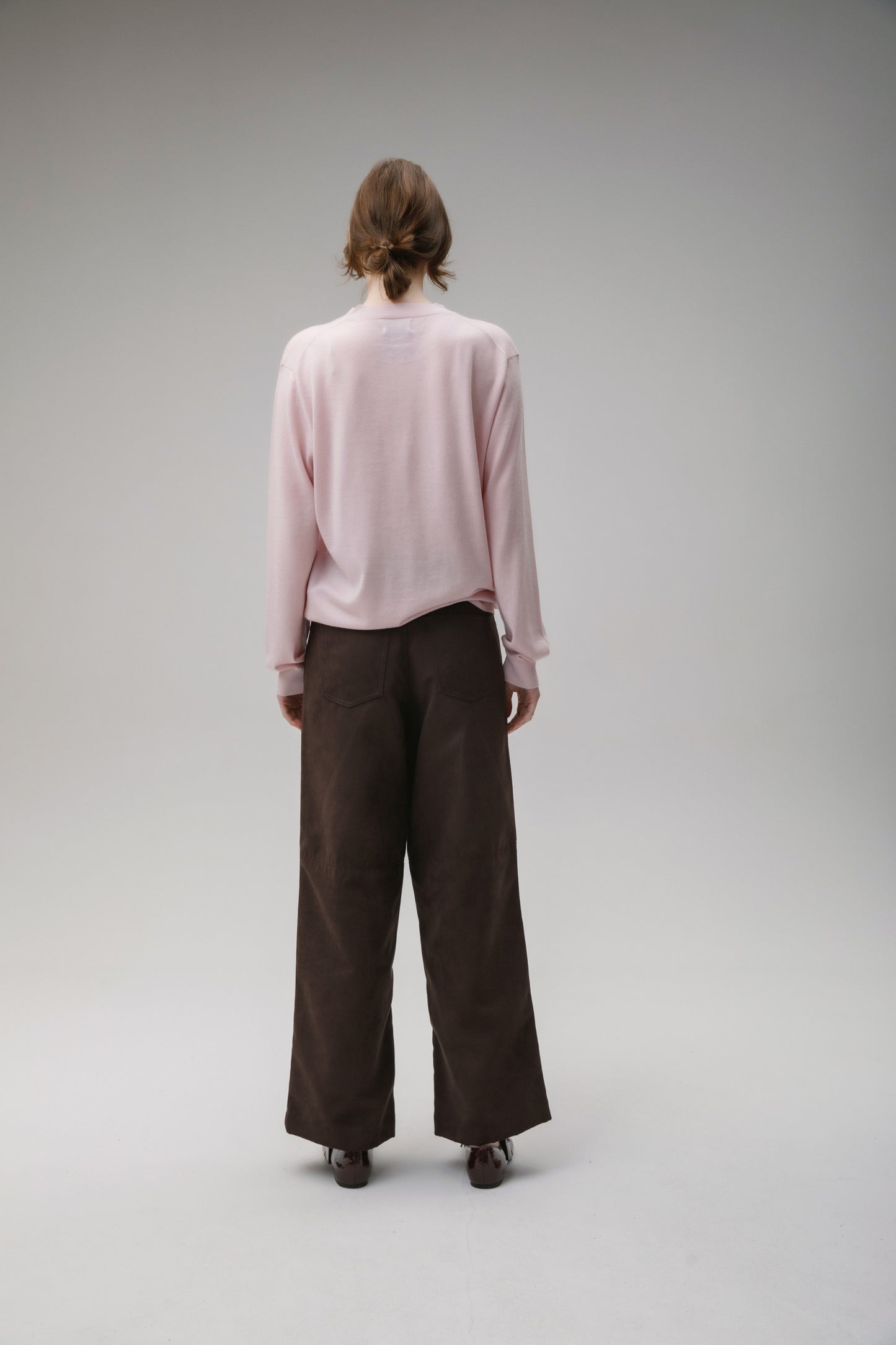 Women's Cashmere Crew Neck Jumper - Pale Lilac