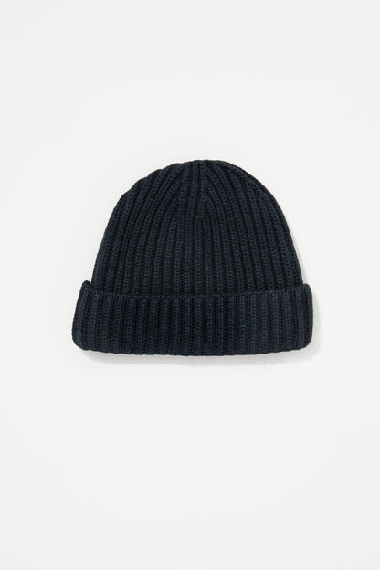 Unisex Made in Scotland Cashmere Beanie - Black