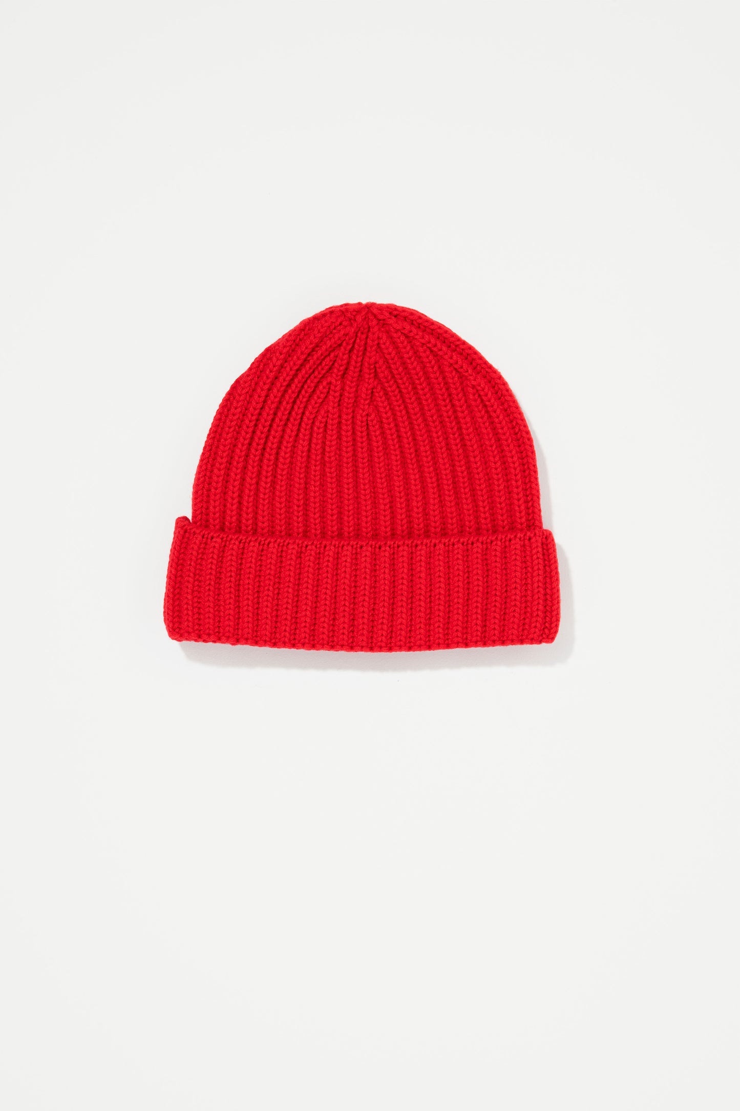 Unisex Made in Scotland Cashmere Beanie - Red