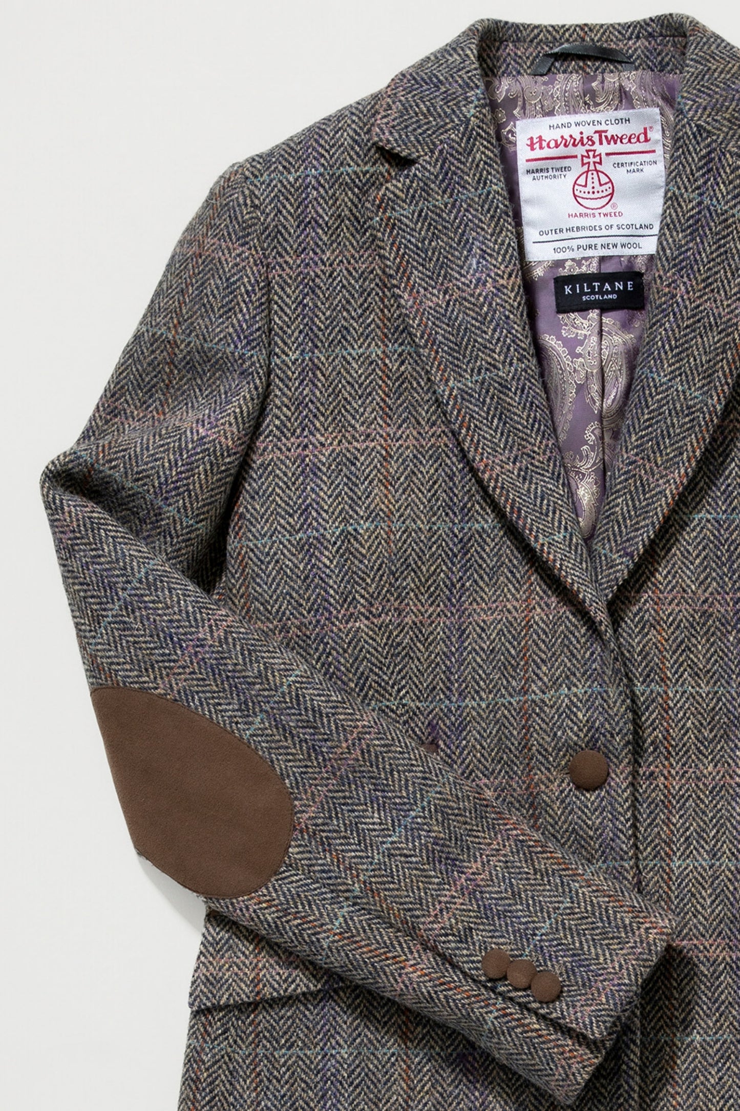 Women's Harris Tweed Janice Blazer - Natural Check