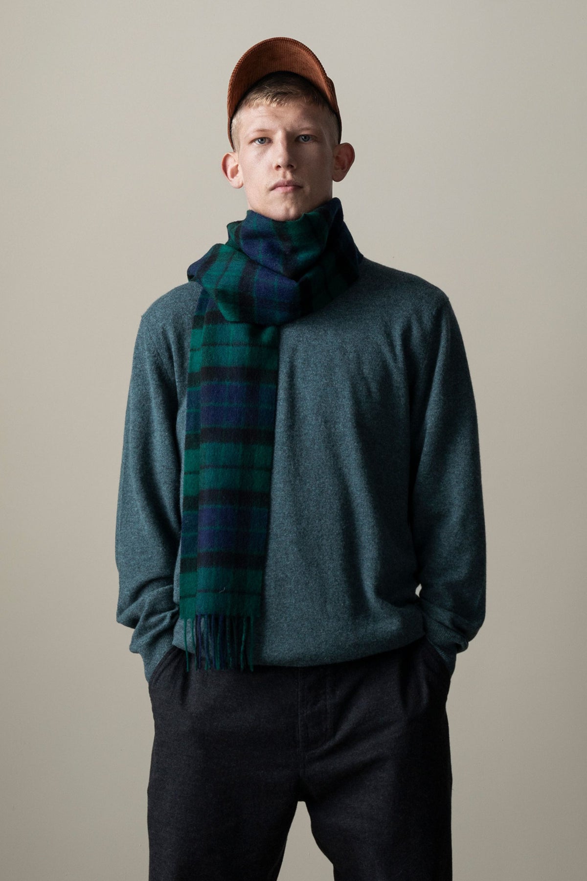 Heritage Tartan Lambswool Scarf - Blackwatch