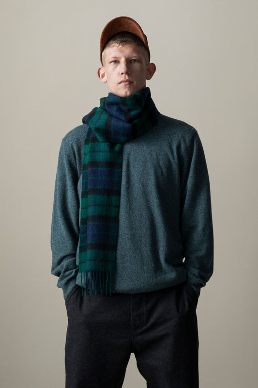 Heritage Tartan Lambswool Scarf - Blackwatch