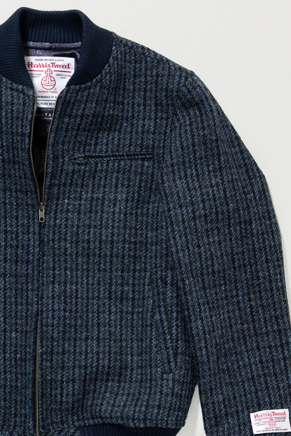 Men's Harris Tweed Bomber Jacket - Dogstooth