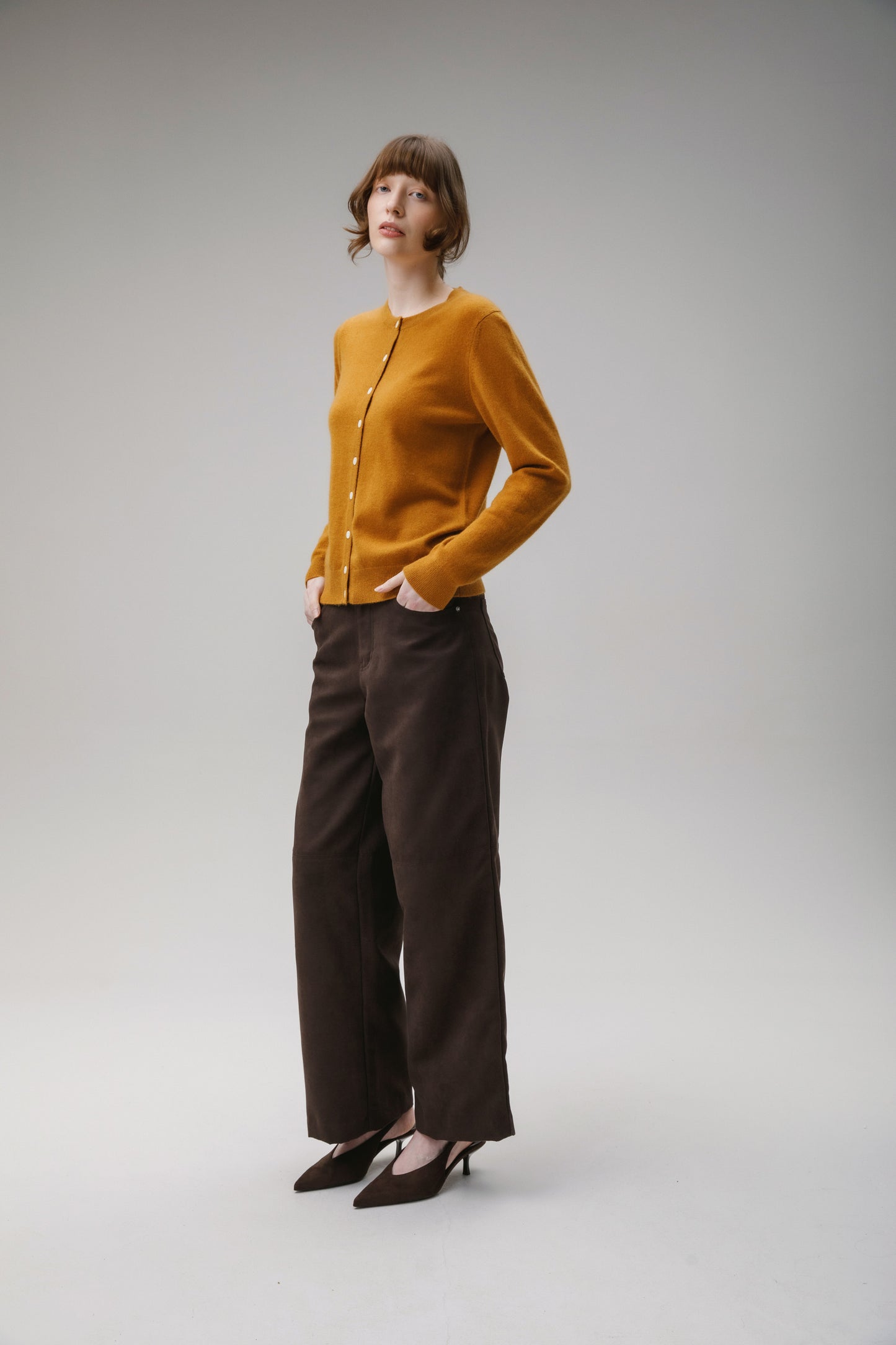 Women's Morningside Cashmere Cardigan - Amber Haze