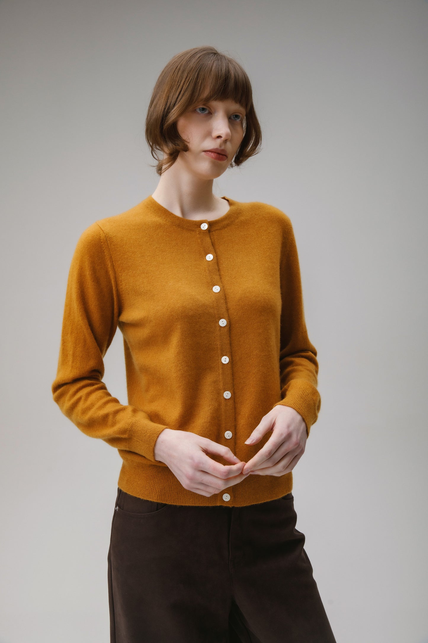 Women's Morningside Cashmere Cardigan - Amber Haze