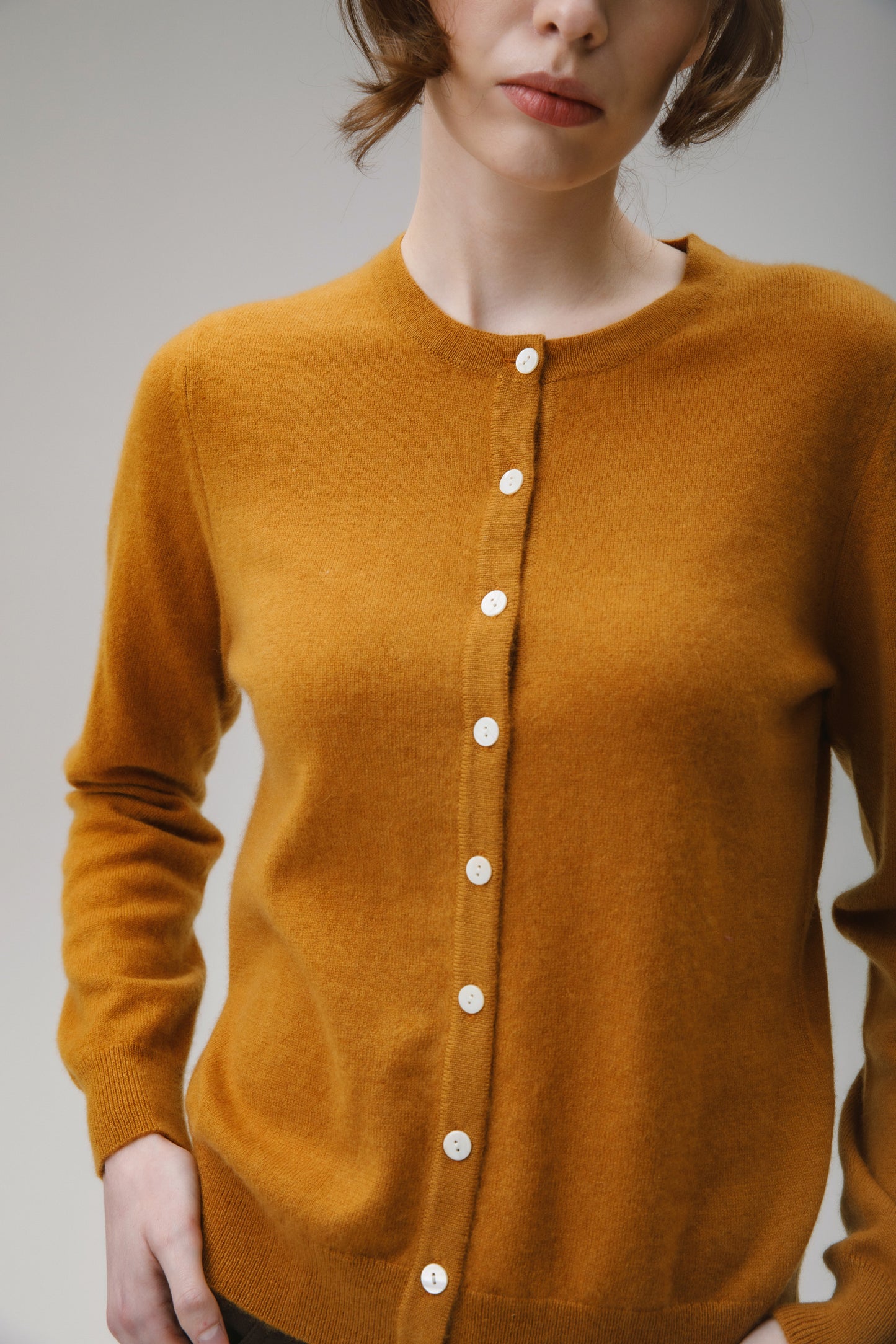 Women's Morningside Cashmere Cardigan - Amber Haze