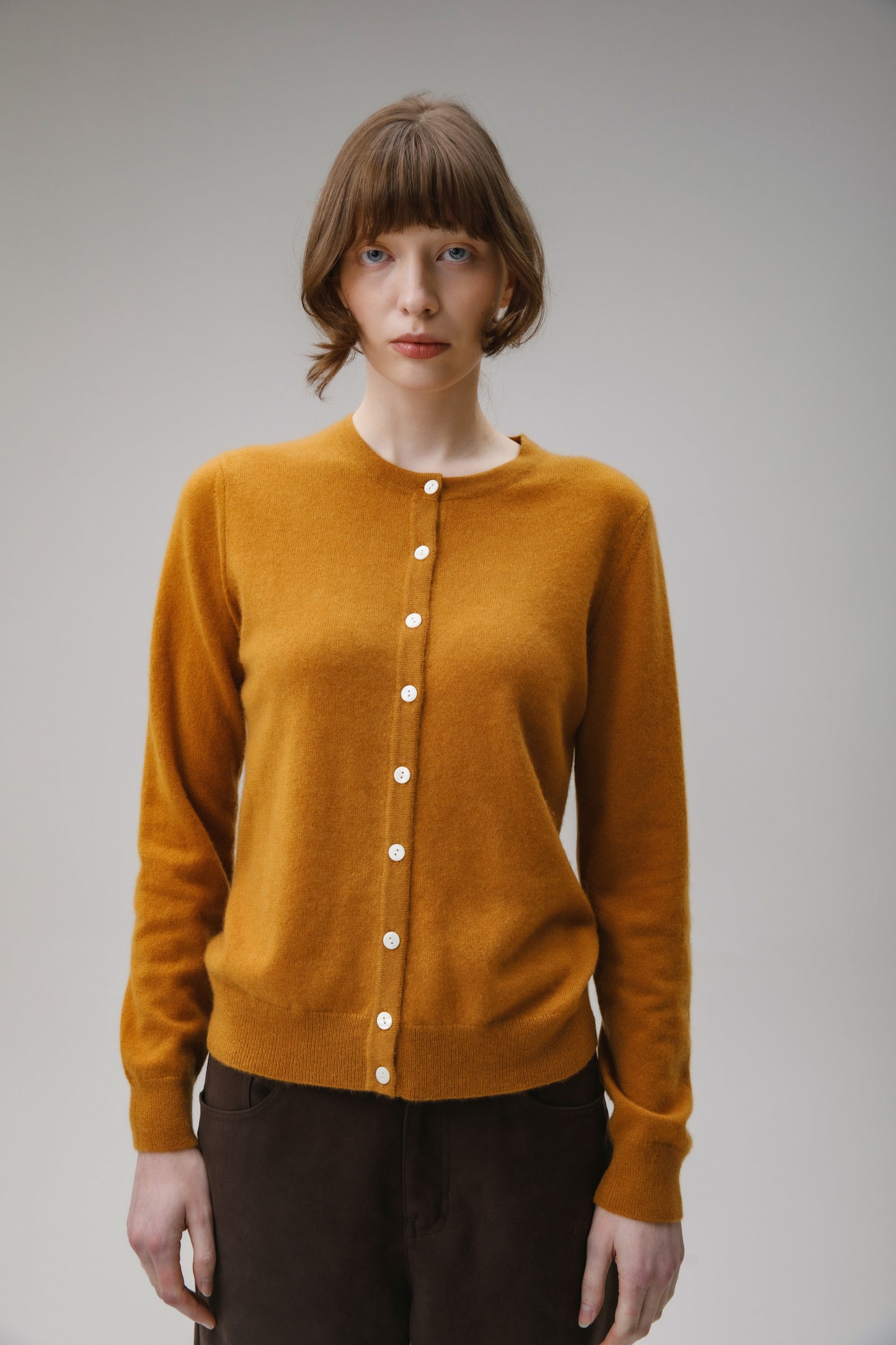 Women's Morningside Cashmere Cardigan - Amber Haze