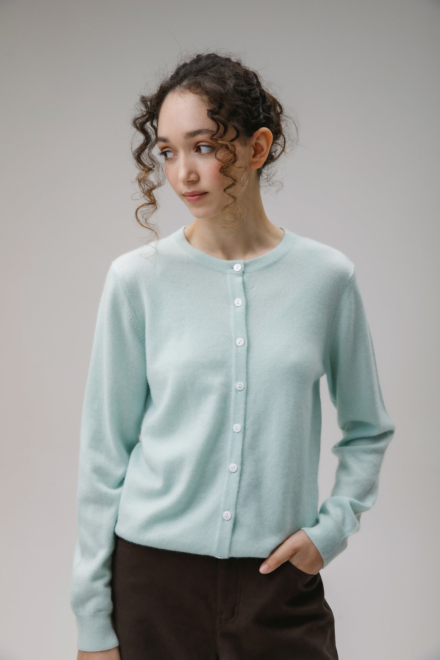 Women's Morningside Cashmere Cardigan - Jelly Mint