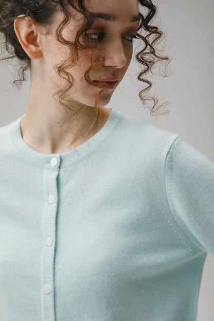 Women's Morningside Cashmere Cardigan - Jelly Mint
