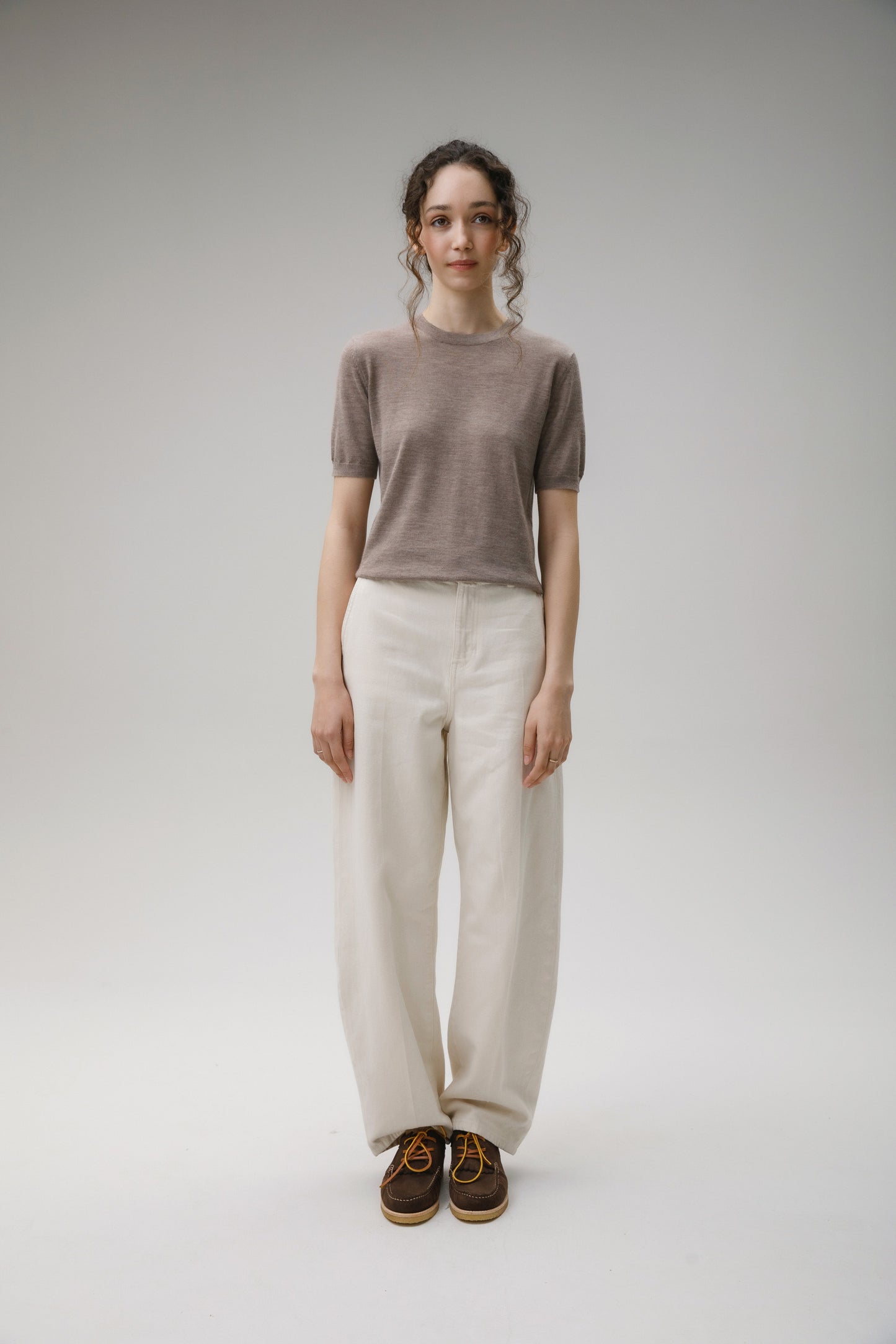 Stockbridge Cashmere T-Shirt - Taupe
