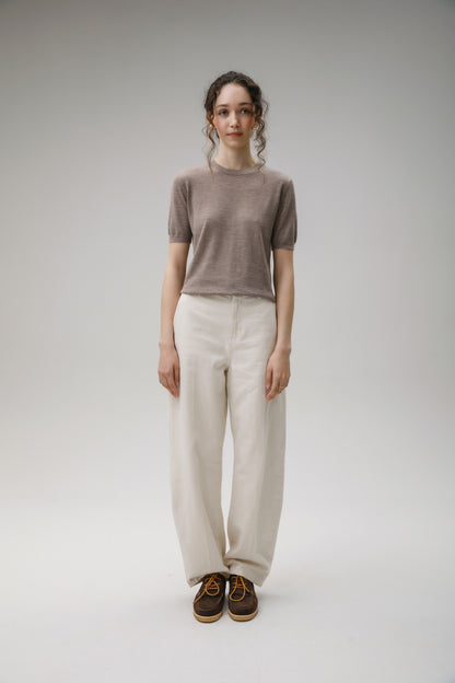 Stockbridge Cashmere T-Shirt - Taupe
