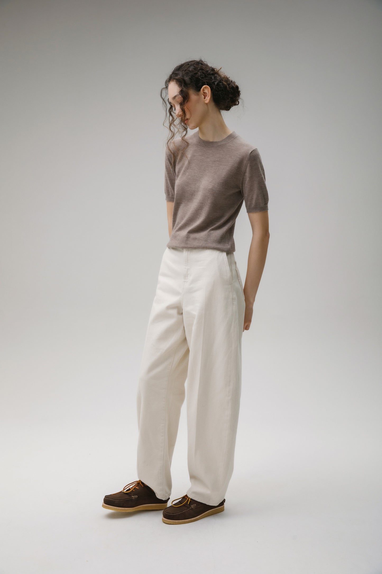 Stockbridge Cashmere T-Shirt - Taupe