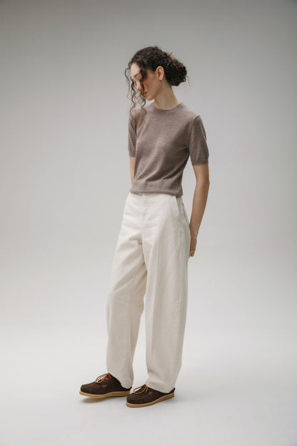 Stockbridge Cashmere T-Shirt - Taupe