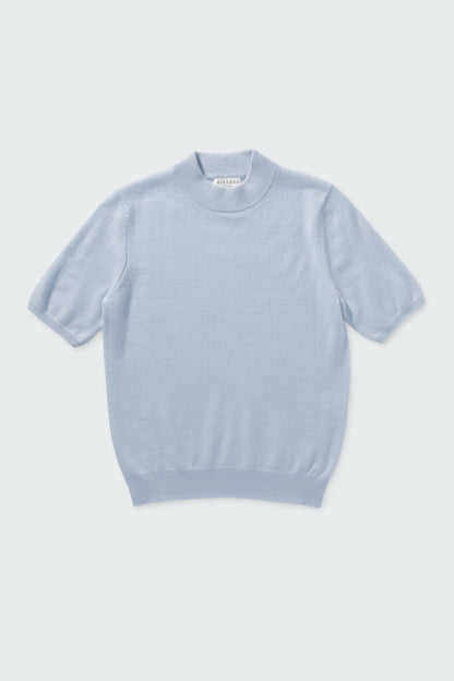Trinity Cashmere T-shirt - Blue Aura