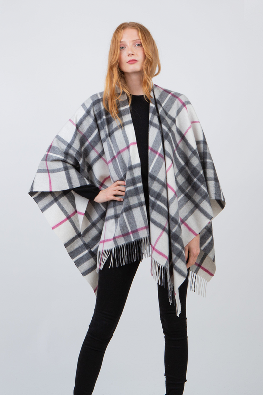 Scotty Thompson Cashmere Wrap - White