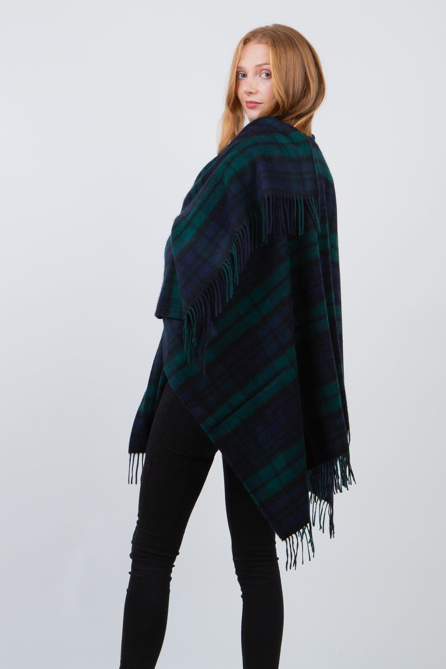 Heritage Tartan Cashmere Wrap - Blackwatch