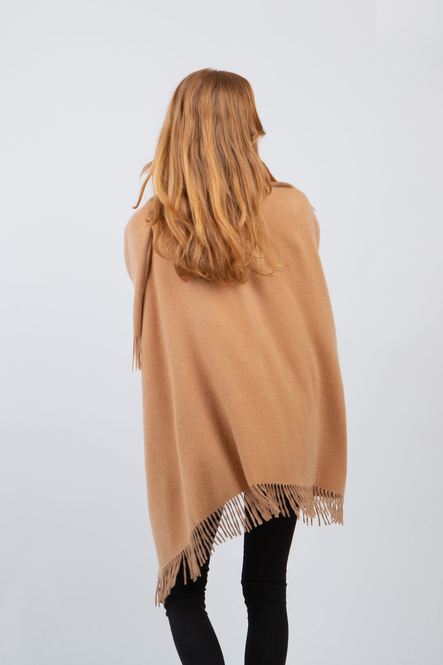Solid Cashmere Wrap - Vicuna