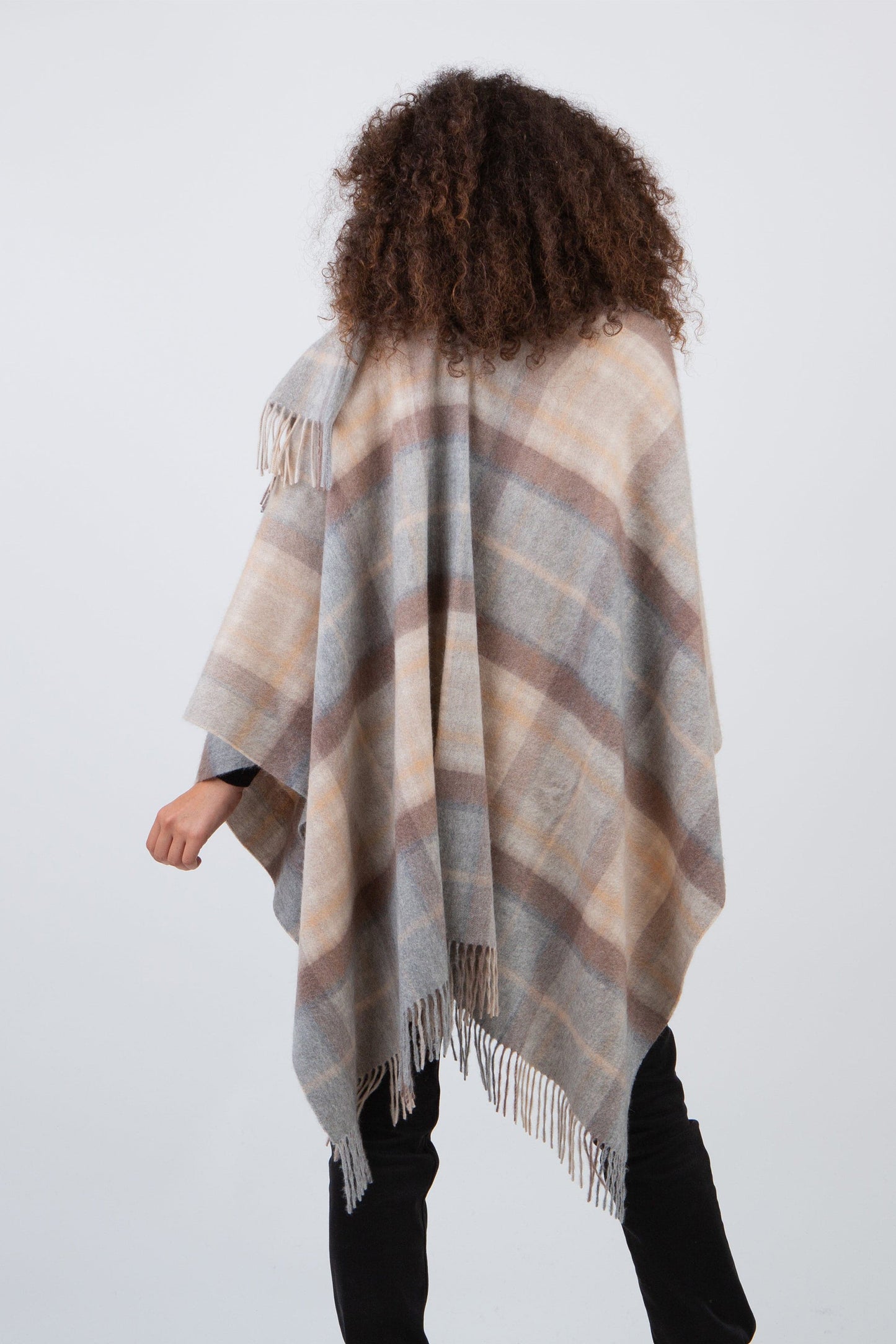 Heritage Tartan Lambswool Wrap - Mackellar Natural