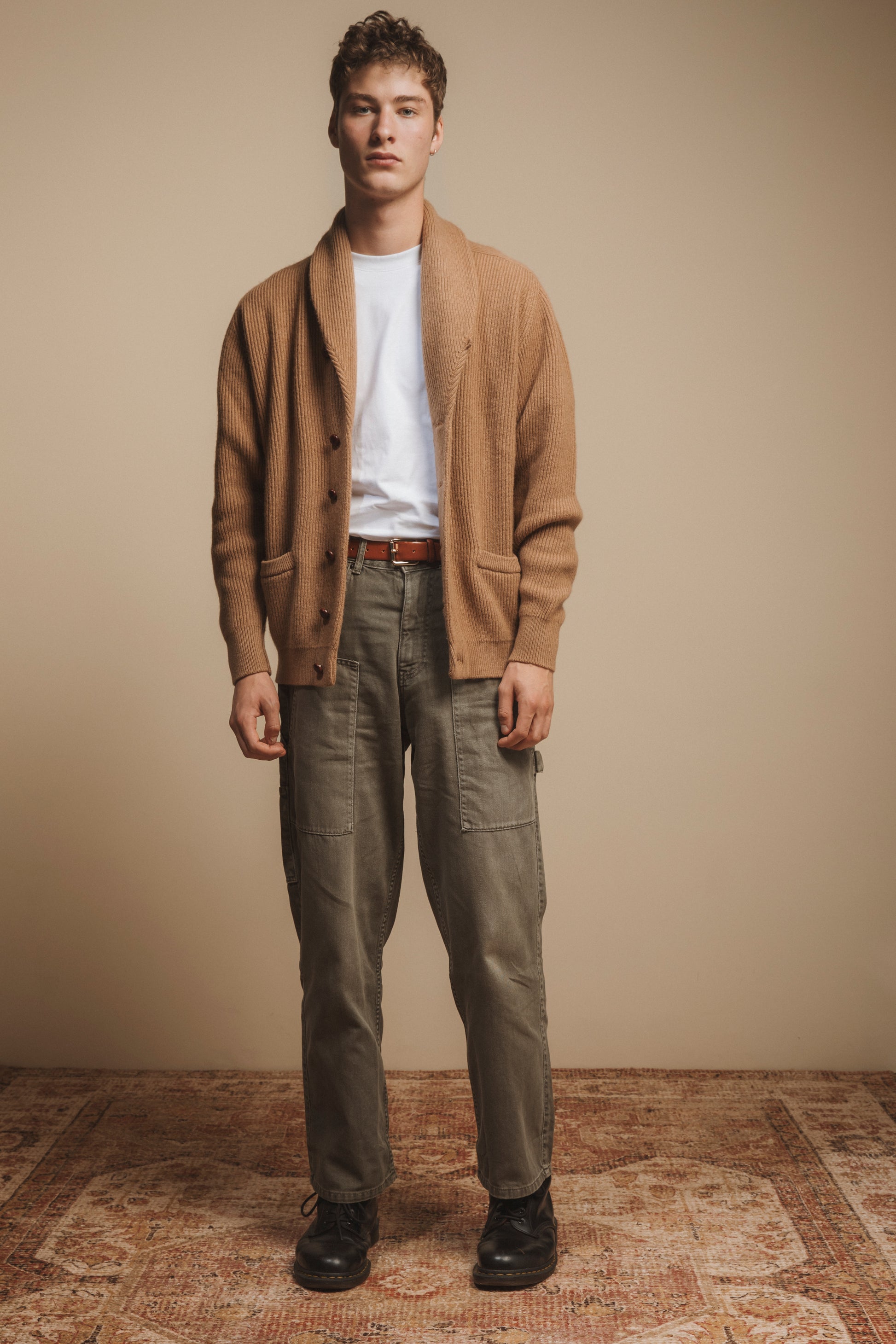 Men's Camelhair Shawl Cardi
