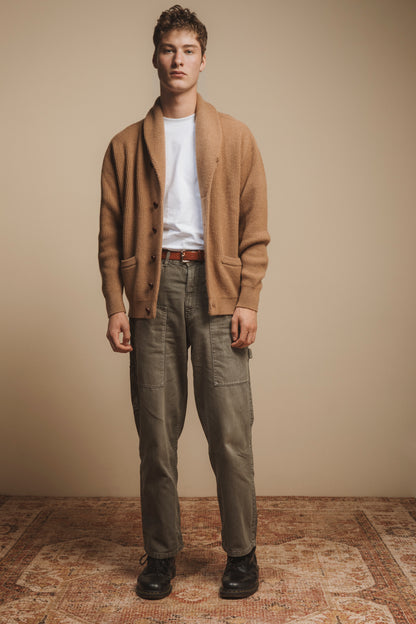 Men's Camelhair Shawl Cardi