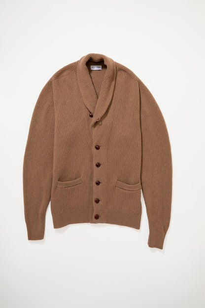 Camelhair Shawl Cardi Natural Camel colour