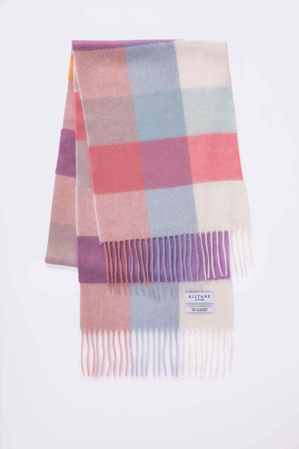 3 Square Cashmere Scarf - Candy